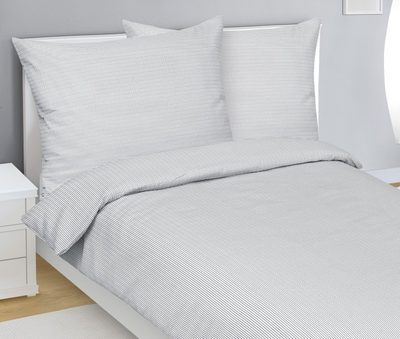 Krepové povlečení Šedá,Bílá 80/924{% if product.brand.name %} – Bellatex{% endif %}