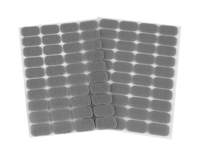 Suchý zip samolepicí obdélníčky 15x25 mm{% if variant.name %} – 4 šedá{% endif %}