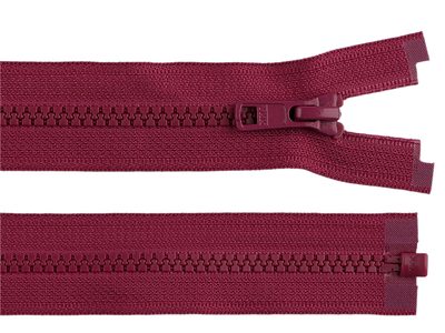 Kostěný zip YKK No 5 délka 65 cm bundový - 288 bordó