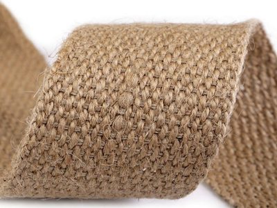 Jutový popruh šíře 50 mm METRÁŽ{% if product.brand.name %} – Stoklasa{% endif %}
