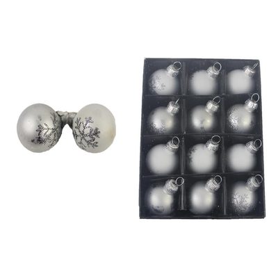Vánoční ozdoba, 12ks S0323 - dia 3 x 3,5 cm{% if product.brand.name %} – Morex{% endif %}