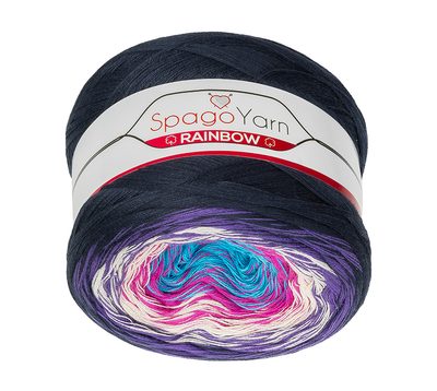 Příze SpagoYarn Rainbow Fialová,Růžová,Tyrkysová 9 250g / 1000 m{% if product.brand.name %} – Bellatex{% endif %}
