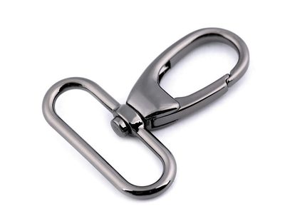 Kovová karabina průvlek 38 mm{% if variant.name %} – 2 nikl černý{% endif %}