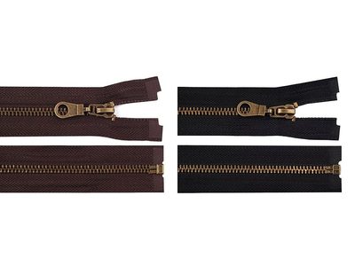 Staromosazný zip šíře 6 mm délka 85 cm (bundový){% if product.brand.name %} – Stoklasa{% endif %}