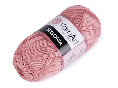 Bavlněná pletací příze Begonia 50 g{% if variant.name %} – 5 (4105) starorůžová{% endif %}