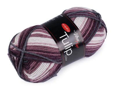 Pletací příze Tulip color 100 g{% if variant.name %} – 11 (5214) fialová{% endif %}