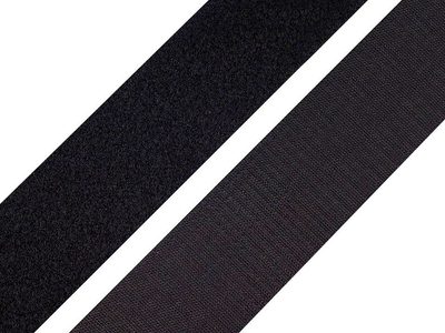 Suchý zip háček + plyš šíře 30 mm METRÁŽ{% if variant.name %} – 2 černá{% endif %}