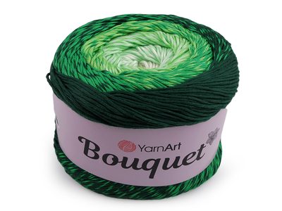 Bavlněná pletací příze Bouquet 250 g - 8 (720) zelená