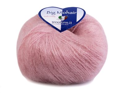 Pletací příze 25 g Big Mohair{% if variant.name %} – 3 (148) starorůžová sv.{% endif %}