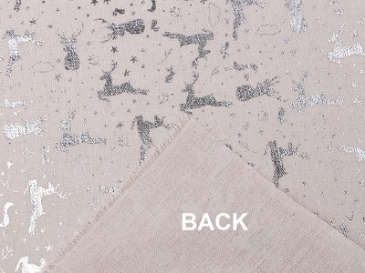 Vánoční bavlněná / imitace lnu sob metalická METRÁŽ{% if product.brand.name %} – Stoklasa{% endif %}