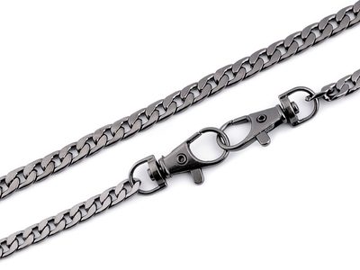 Řetízek plochý na kabelky s karabinou délka 120 cm{% if product.brand.name %} – Stoklasa{% endif %}