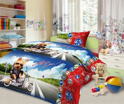 Bavlněné dětské povlečení Biker 140x200 + 70x90 cm{% if product.brand.name %} – {% endif %}