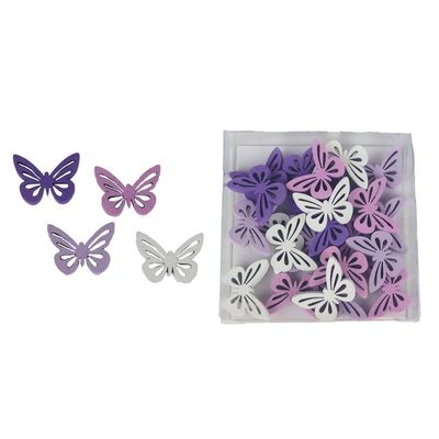 Dekorační motýli, 24 ks D5228 - 2,5 x 0,4 x 2 cm{% if product.brand.name %} – Morex{% endif %}
