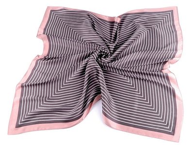 Saténový šátek s jemným proužkem 70x70 cm{% if product.brand.name %} – Stoklasa{% endif %}
