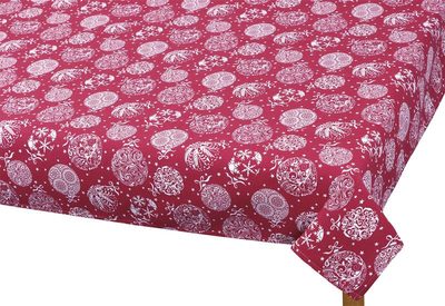 Ubrus VÁNOCE - 120x140 cm vánoční koule{% if product.brand.name %} – Bellatex{% endif %}