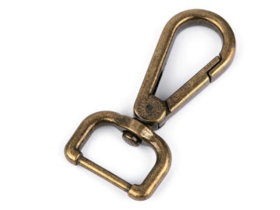 Kovová karabina průvlek 20 mm{% if variant.name %} – 4 staromosaz{% endif %}