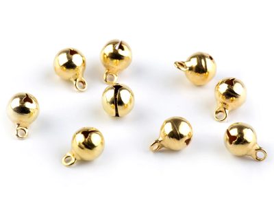 Rolničky Ø8 mm 10 kusů{% if variant.name %} – 2 zlatá{% endif %}