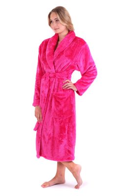 Malinový huňatý župan Lilly 21 20 3430{% if variant.name %} – M{% endif %}