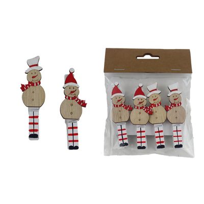 Dekorace sněhulák klip, 4 ks D6347 - 7,8 cm{% if product.brand.name %} – Morex{% endif %}
