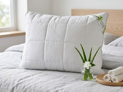 Polštář ALOE VERA bílá 70x90 cm – fotka 1