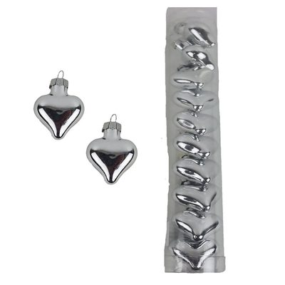 Vánoční srdíčka k zavěšení, 10 ks S0447-28 - 4 cm{% if product.brand.name %} – Morex{% endif %}