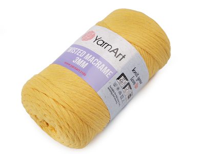 Pletací příze Twisted Macrame 250 g{% if variant.name %} – 3 (764) oranžovožlutá{% endif %}