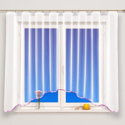 Voálová záclona Lifta-růžová 150x300 cm{% if product.brand.name %} – Olzatex{% endif %}