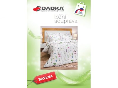 Bavlněné povlečení Herbal starorůžové 140x200, 70x90 cm – fotka 4