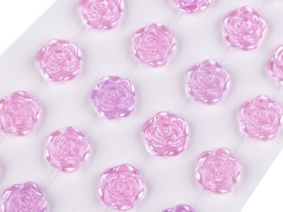 Samolepící růže na lepícím proužku Ø11 mm{% if variant.name %} – 5 fialová lila světlá{% endif %}