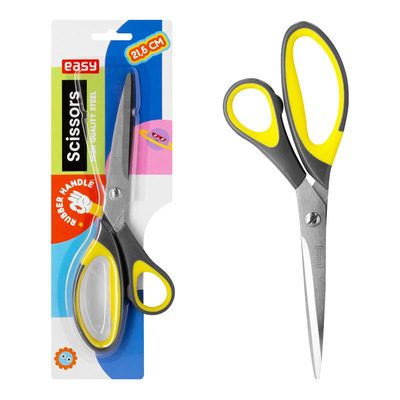 Kancelářské nůžky 21,5 cm, pogumované rukojeti{% if product.brand.name %} – Easy{% endif %}