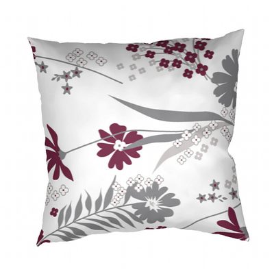 Povlak na polštář krep Agáta vínová na bílém 40x40 cm{% if product.brand.name %} – Dadka{% endif %}
