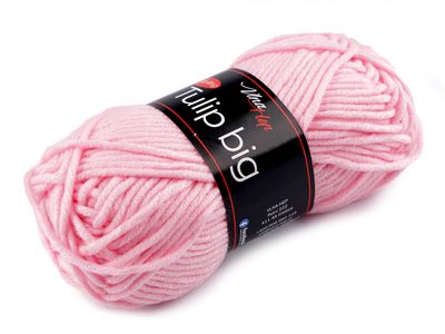 Pletací příze Tulip big 100 g{% if variant.name %} – 12 (41068) růžová sv.{% endif %}