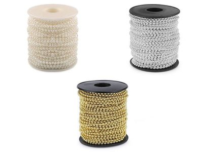 Perlový řetěz Ø3 mm návin 25 m{% if product.brand.name %} – Galanterka{% endif %}