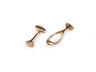 Kovové ozdobné zapínání 10x36 mm{% if variant.name %} – 3 růžové zlato{% endif %}