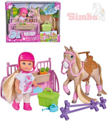 Panenka Evička 12cm set s koníkem a doplňky 15ks Evi Love{% if product.brand.name %} – Simba{% endif %}