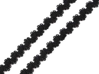 Ozdobná pruženka šíře 10 mm METRÁŽ{% if variant.name %} – 3 černá{% endif %}