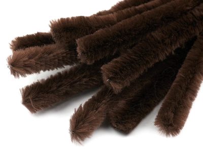 Chlupaté modelovací drátky Ø15 mm délka 30 cm 10ks{% if variant.name %} – 9 hnědá{% endif %}