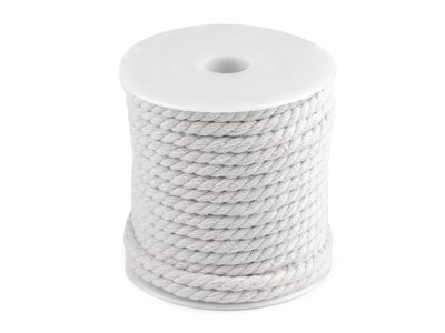 Bavlněná šňůra kroucená Ø5 mm návin 15 metrů{% if variant.name %} – 2 Off White{% endif %}