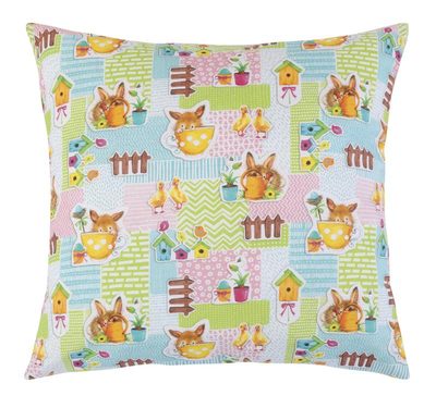 Polštářek EMA - Velikonoce Modrá,Růžová,Zelená 55/518 45x45 cm{% if product.brand.name %} – Bellatex{% endif %}
