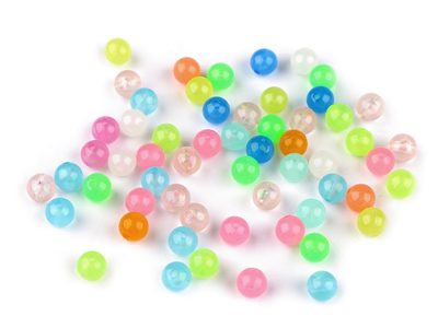 Plastové korálky svítící ve tmě Ø8 mm 20g{% if product.brand.name %} – Galanterka{% endif %}