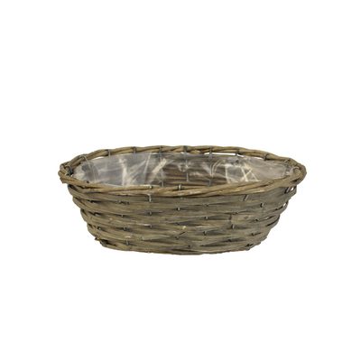 Květináč ovál šedý P0991/2 - 30 x 17 x 12 cm{% if product.brand.name %} – Morex{% endif %}