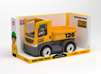 IGRÁČEK AUTO MULTIGO BUILD – valníček s řidičem – fotka 1