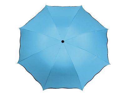 Dámský skládací deštník kouzelný{% if variant.name %} – 5 modrá azuro{% endif %}