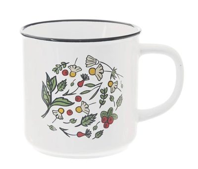 Hrnek keramický bylinky 0,7 l O0330 - dia 11 x 11,5 cm{% if product.brand.name %} – Morex{% endif %}