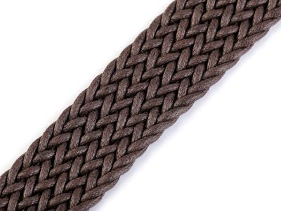 Splétaný popruh šíře 30 mm METRÁŽ{% if variant.name %} – 2 hnědá{% endif %}