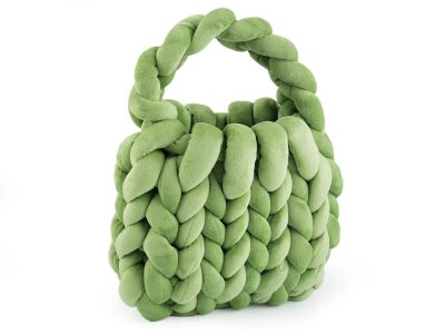 Kabelka z velvetové příze hand made 25x22 cm{% if product.brand.name %} – Stoklasa{% endif %}