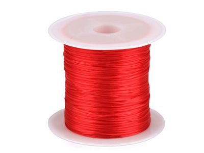 Pruženka / gumička plochá barevná 1 mm{% if variant.name %} – 6 červená{% endif %}