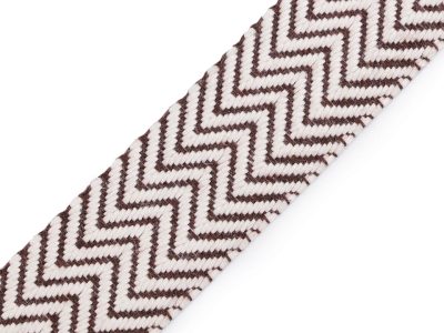 Bavlněný oboustranný popruh šíře 38 mm METRÁŽ{% if variant.name %} – 4 režná světlá hnědá{% endif %}