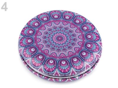 Kosmetické zrcátko mandala{% if variant.name %} – 4 fialová světlá{% endif %}