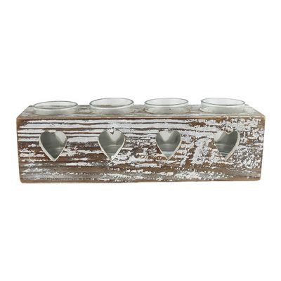 Svícen na 4 svíčky D6539 - 30 cm{% if product.brand.name %} – Morex{% endif %}